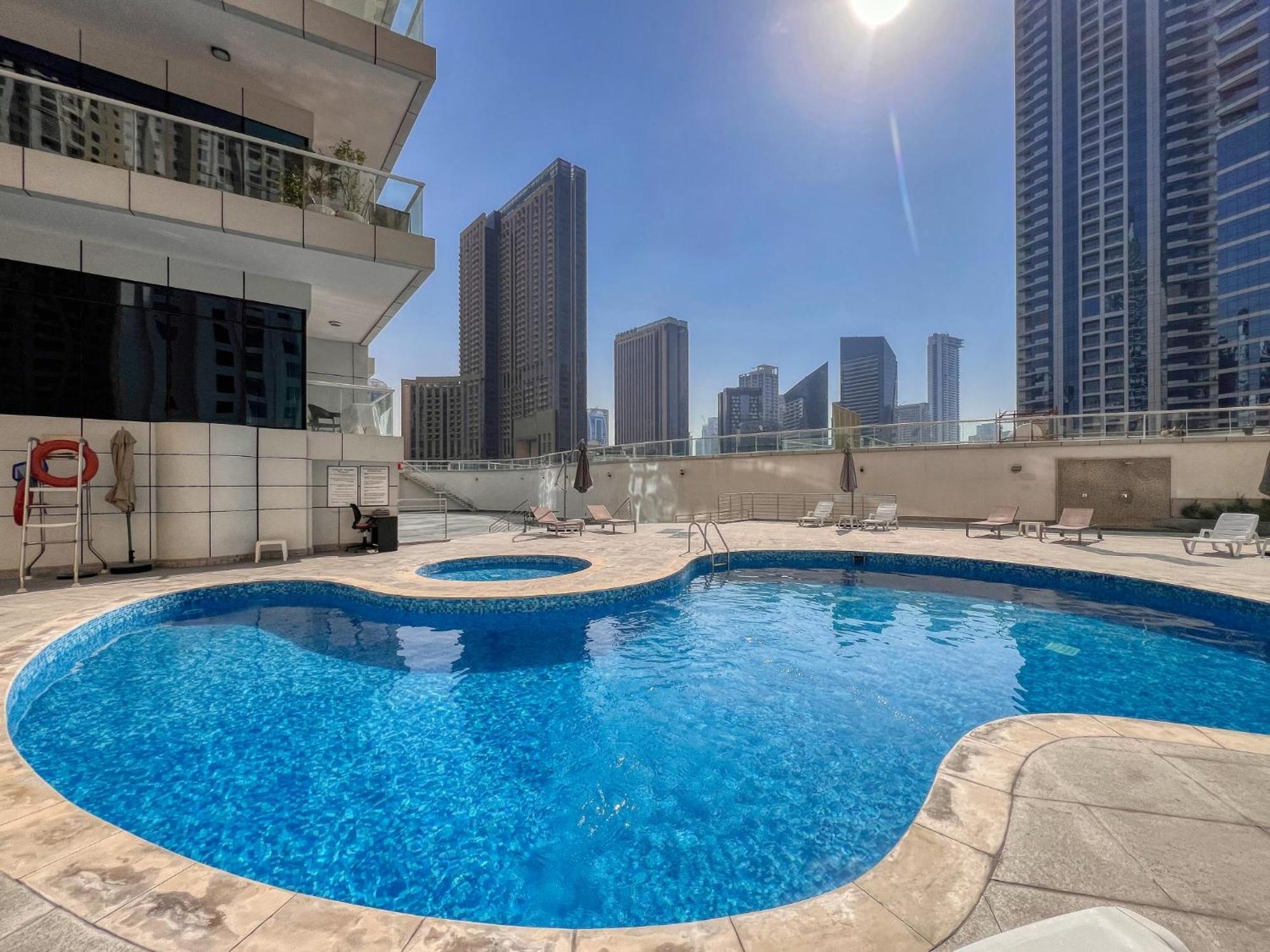 Spacious 1Br With Full Marina View Dubai Exterior foto